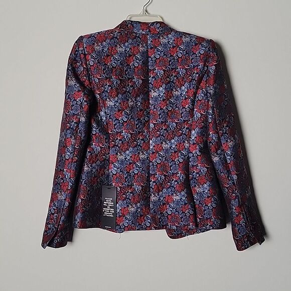 NWT BCBG Max Azria XS Kamryn Paisely Jaquard Blazer Jacket Luxury Statement - Picture 7 of 16